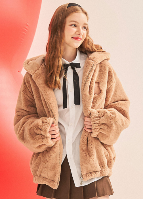 AQO_studiospace(アコスタジオスペース) AQO BEAR FUR JACKET
