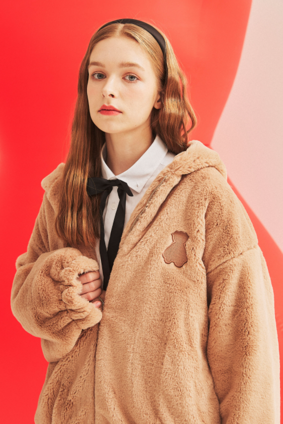 AQO_studiospace(アコスタジオスペース)   AQO BEAR FUR JACKET BEIGE
