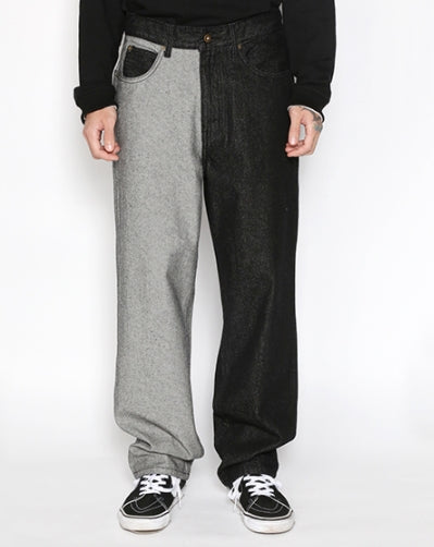 アジョバイアジョ(AJOBYAJO)  Twofold Washed Jeans [Black]