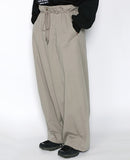 アジョバイアジョ(AJOBYAJO)  Oversized Cotton Nylon Pants [Warm Grey]