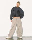 アジョバイアジョ(AJOBYAJO)  Oversized Cotton Nylon Pants [Warm Grey]