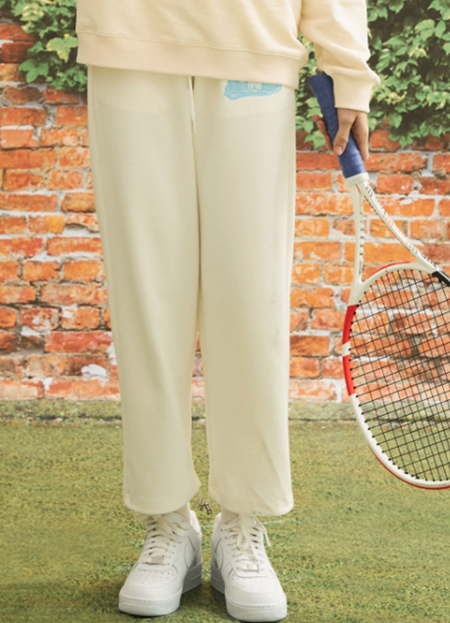 AQO_studiospace(アコスタジオスペース)   AQO VARSITY LOUNGE PANTS IVORY