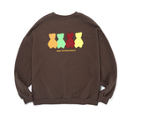 AQO_studiospace(アコスタジオスペース)   AQO RAINBOW BEAR SWEATSHIRTS BROWN