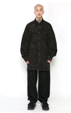 アジョバイアジョ(AJOBYAJO) Oversized Camouflage Shirt [Black]