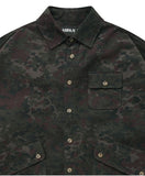 アジョバイアジョ(AJOBYAJO) Oversized Camouflage Shirt [Black]