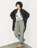 アジョバイアジョ(AJOBYAJO) Oversized Camouflage Shirt [Black]