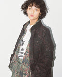アジョバイアジョ(AJOBYAJO) Oversized Camouflage Shirt [Black]