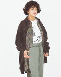 アジョバイアジョ(AJOBYAJO) Oversized Camouflage Shirt [Black]