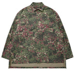 アジョバイアジョ(AJOBYAJO) Oversized Camouflage Shirt [Burgundy]
