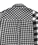 アジョバイアジョ(AJOBYAJO) Oversized Buffalo Check Mixed Shirt [White]