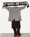 アジョバイアジョ(AJOBYAJO) Oversized Buffalo Check Mixed Shirt [White]