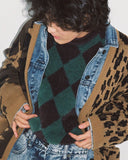 アジョバイアジョ(AJOBYAJO) Harlequin Check Oversized Sweater [Green]