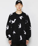 アジョバイアジョ(AJOBYAJO) Dove Oversized Sweater [Black]