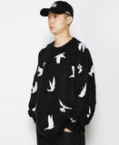 アジョバイアジョ(AJOBYAJO) Dove Oversized Sweater [Black]