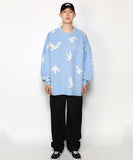 アジョバイアジョ(AJOBYAJO) Dove Oversized Sweater [Sky Blue]