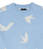 アジョバイアジョ(AJOBYAJO) Dove Oversized Sweater [Sky Blue]