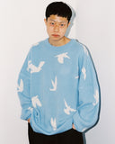 アジョバイアジョ(AJOBYAJO) Dove Oversized Sweater [Sky Blue]