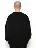 アジョバイアジョ(AJOBYAJO) "Maing" Girl Oversized Wool Knit Sweater [Black]