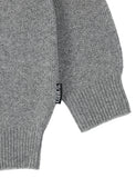 アジョバイアジョ(AJOBYAJO) "Maing" Girl Oversized Wool Knit Sweater [Melange Grey]