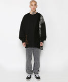 アジョバイアジョ(AJOBYAJO)   Mixed Fabrics Sweatshirt [Black]