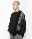 アジョバイアジョ(AJOBYAJO)   Mixed Fabrics Sweatshirt [Black]