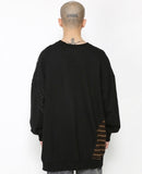 アジョバイアジョ(AJOBYAJO)   Mixed Fabrics Sweatshirt [Black]