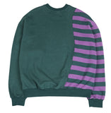 アジョバイアジョ(AJOBYAJO)   Twofold Stripe Sweatshirt [Green]