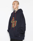 アジョバイアジョ(AJOBYAJO)   Boucle Embroidered Hoodie [Navy]