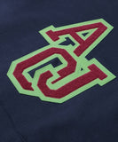 アジョバイアジョ(AJOBYAJO)   Boucle Embroidered Hoodie [Navy]