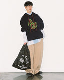 アジョバイアジョ(AJOBYAJO)   Boucle Embroidered Hoodie [Navy]