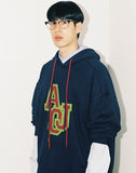 アジョバイアジョ(AJOBYAJO)   Boucle Embroidered Hoodie [Navy]