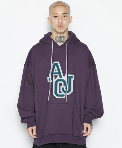 アジョバイアジョ(AJOBYAJO)  Boucle Embroidered Hoodie [Purple]
