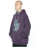 アジョバイアジョ(AJOBYAJO)  Boucle Embroidered Hoodie [Purple]