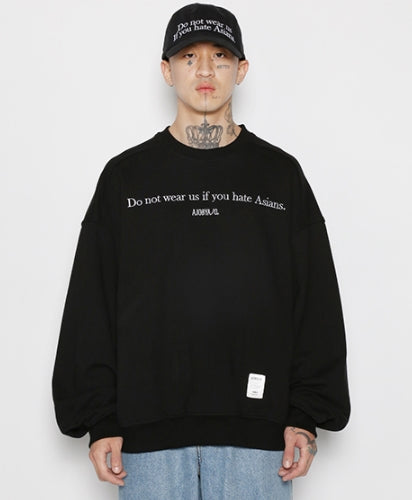 アジョバイアジョ(AJOBYAJO)   "To the Haters" Sweatshirt [Black]