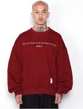 アジョバイアジョ(AJOBYAJO)   "To the Haters" Sweatshirt [Burgundy]