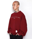 アジョバイアジョ(AJOBYAJO)   "To the Haters" Sweatshirt [Burgundy]