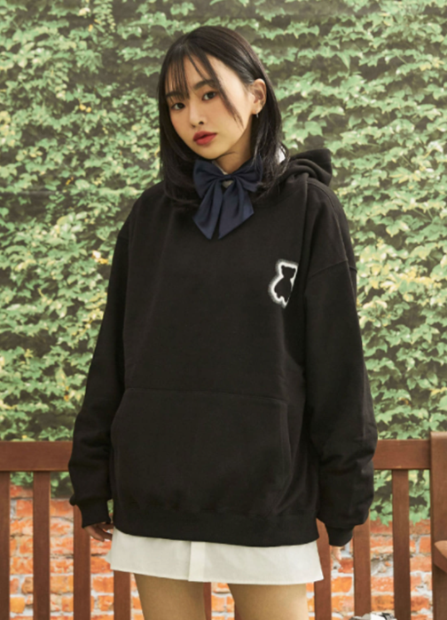 AQO_studiospace(アコスタジオスペース)     AQO SHINING BEAR HOODIE BLACK