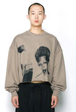 アジョバイアジョ(AJOBYAJO)   Taigan Cropped Sweatshirt [Beige]