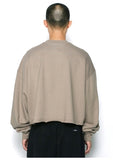 アジョバイアジョ(AJOBYAJO)   Taigan Cropped Sweatshirt [Beige]