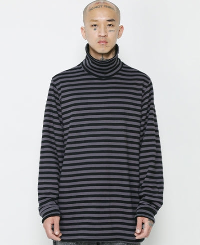 アジョバイアジョ(AJOBYAJO)  Reversible Turtleneck Top [Charcoal]