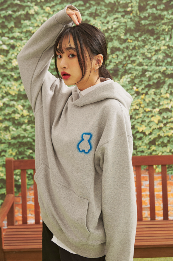 AQO_studiospace(アコスタジオスペース)    AQO SHINING BEAR HOODIE GRAY
