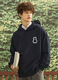 AQO_studiospace(アコスタジオスペース)    AQO SHINING BEAR HOODIE NAVY