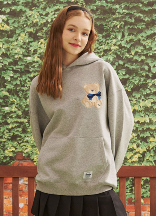 AQO_studiospace(アコスタジオスペース)     AQO OG BEAR HOODIE GRAY