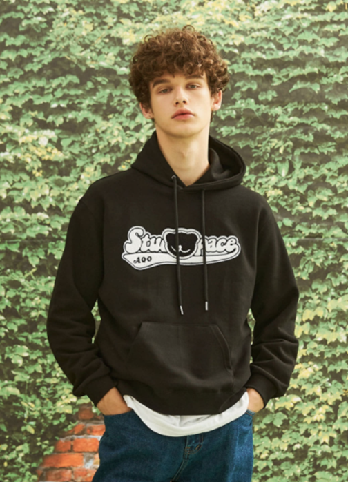 AQO_studiospace(アコスタジオスペース)     AQO VARSITY LOGO HOODIE BLACK