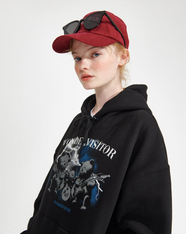 ワンダービジター(WONDER VISITOR)  Classic Logo Ball cap [Burgundy]