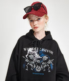ワンダービジター(WONDER VISITOR)  Classic Logo Ball cap [Burgundy]