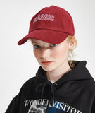ワンダービジター(WONDER VISITOR)  Classic Logo Ball cap [Burgundy]