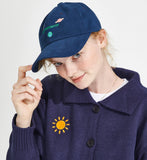 ワンダービジター(WONDER VISITOR)  Stella Ball cap [Navy]