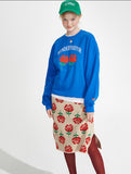ワンダービジター(WONDER VISITOR)  Rose patern Knit Skirt [Beige]