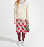 ワンダービジター(WONDER VISITOR)  Rose patern Knit Skirt [Pink]
